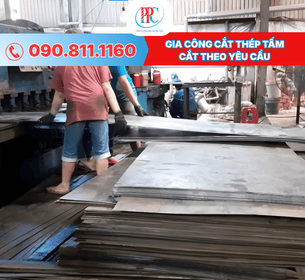Gia công cắt thép tấm theo yêu cầu 