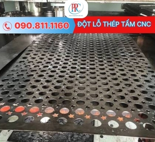 Đột lỗ thép tấm CNC theo yêu cầu: Đẹp , Đúng thông số, Đúng tiến độ