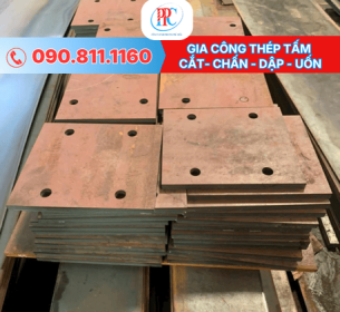 Thép tấm gia công theo quy cách - Cắt, chấn, dập, uốn tại HCM