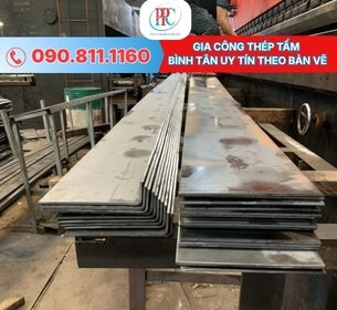 Gia công thép tấm Bình Tân: Cắt, chấn theo bản vẽ